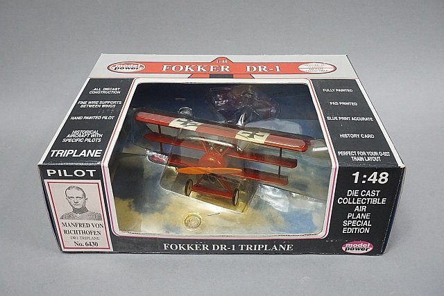 ★ model power モデルパワー 1/48 FOKKER フォッカー DR-1 TRIPLANE　 6430