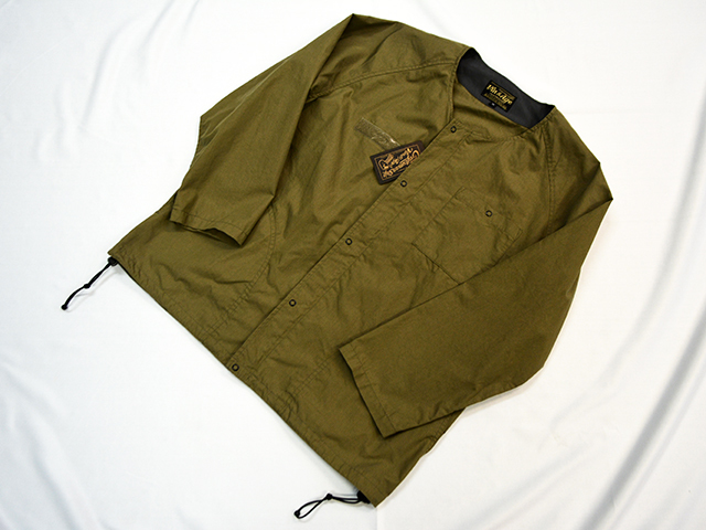 後のヴィンテージになれるようなアイテム作りを目指すブランド「Vin&Age・ヴィンアンドエイジ」ダボチョッパーシャツ(KHK/S)ウエストライド