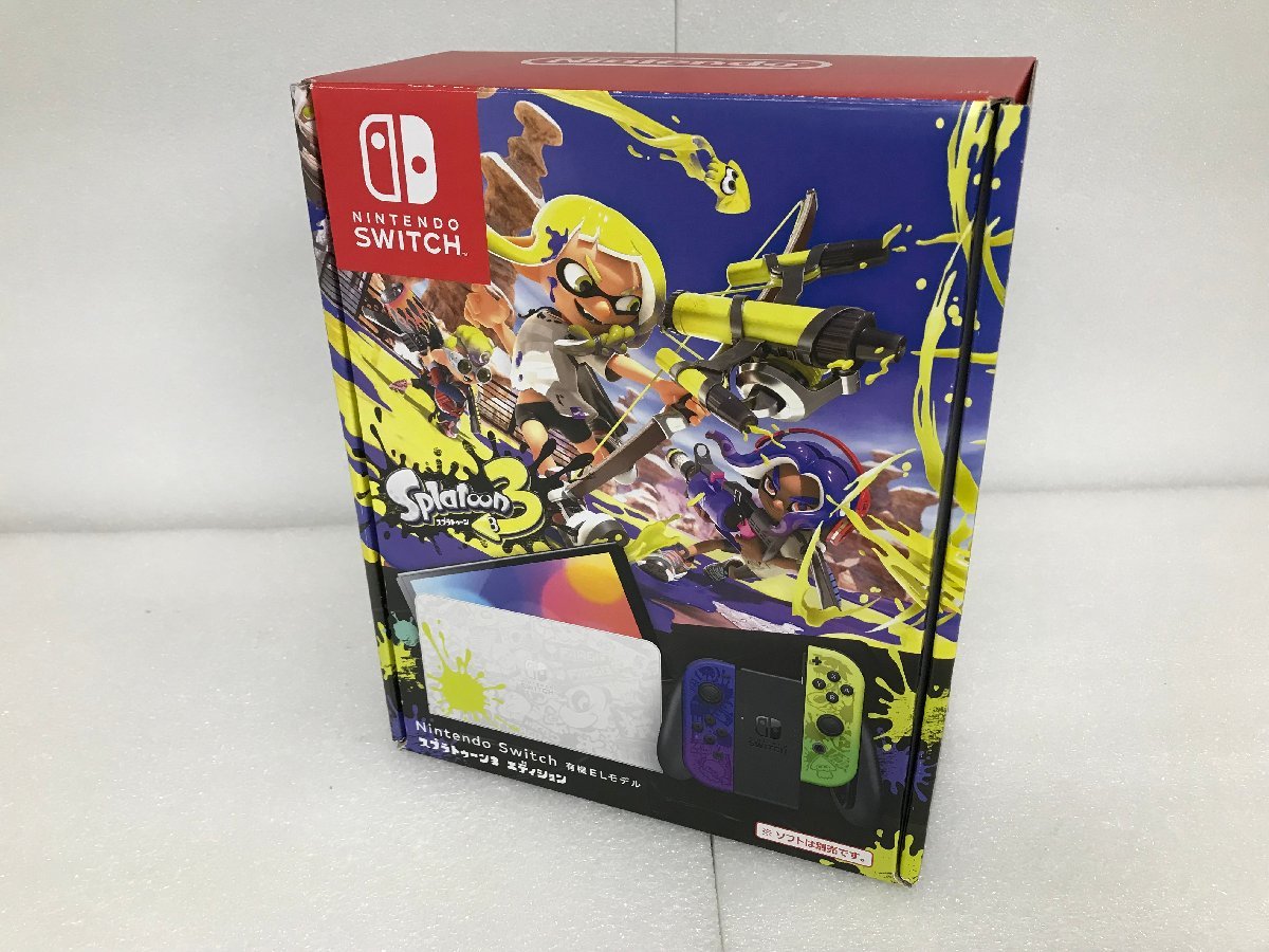 [家電]中古品 任天堂 スイッチ Nintendo Switch 有機ELモデル スプラトゥーン3 エディション ソフト別売 microSDなし (4902370549706-1033)