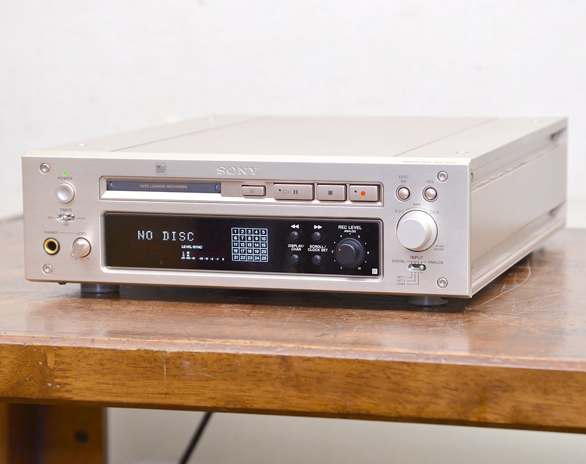 SONY MDS-J3000 MDデッキ ミニディスクデッキ 3000シリーズと共通