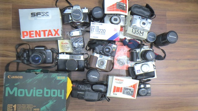 ○G62992:一眼レフ コンパクト フィルムカメラ レンズ 大量 おまとめ