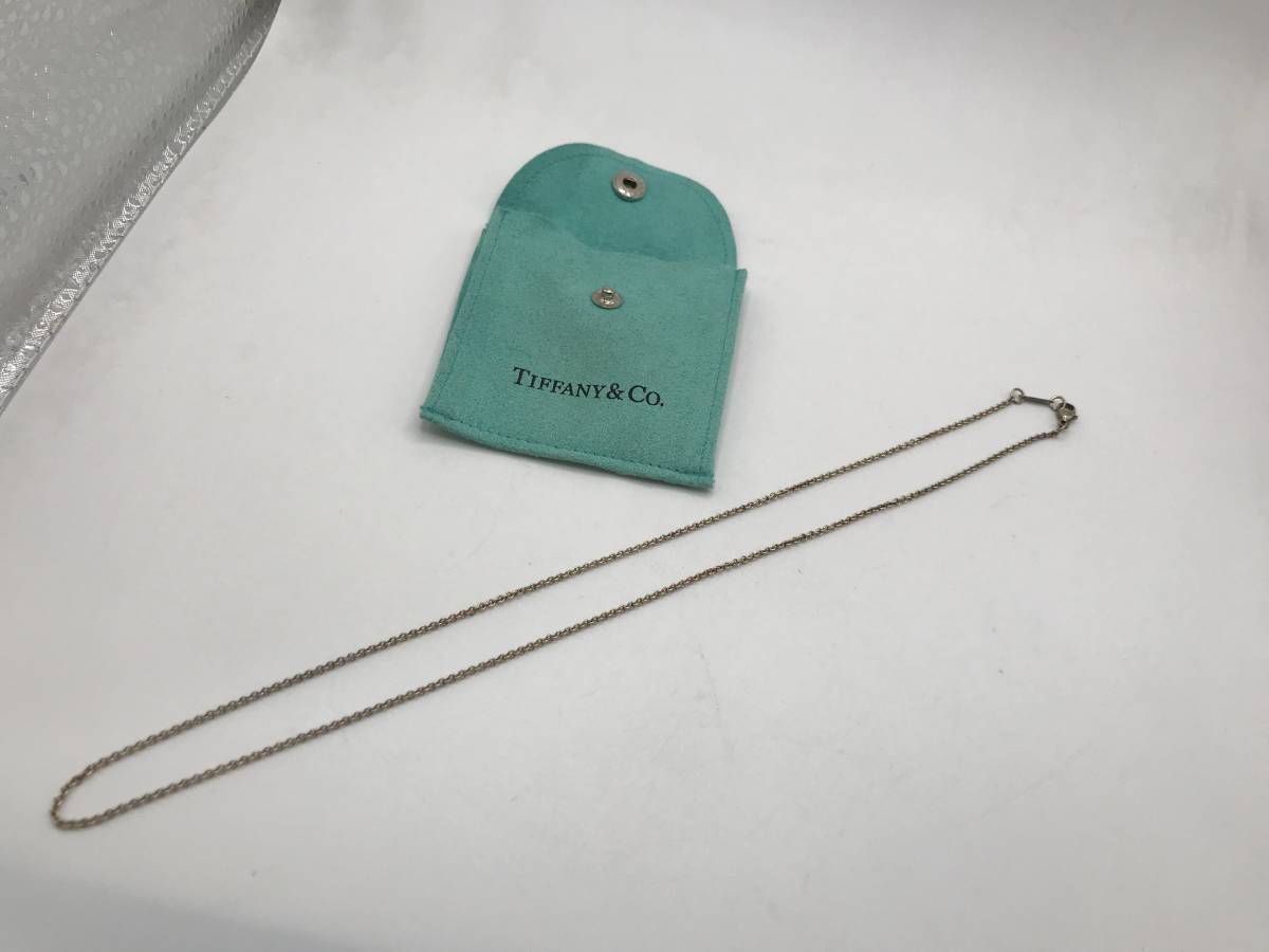 □Tiffany ティファニーsilver925 ネックレスチェーンのみ & 保護袋