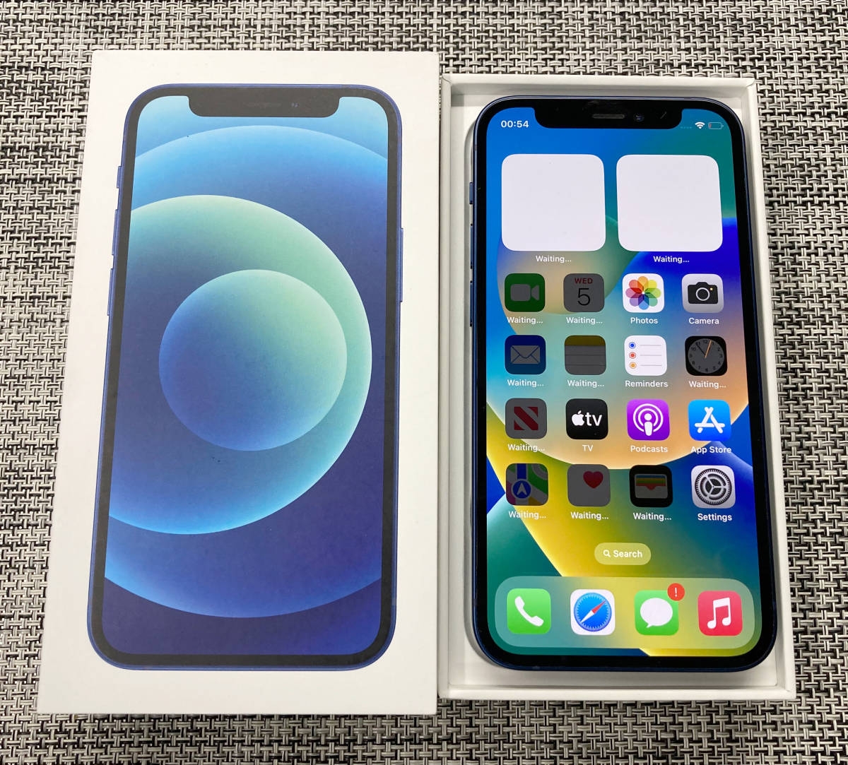 【送料無料】中古品 国内版simフリー Apple iPhone12 mini 128GB ブルー MGDP3J/A