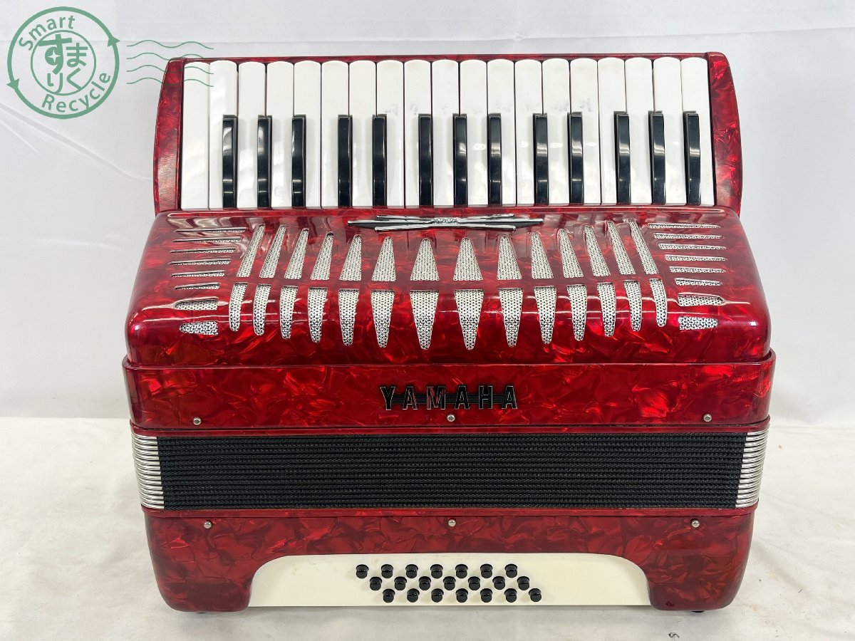 ヤマハ アコーディオン 8905 32鍵盤 レッド 純正ケース付き 楽器 鍵盤
