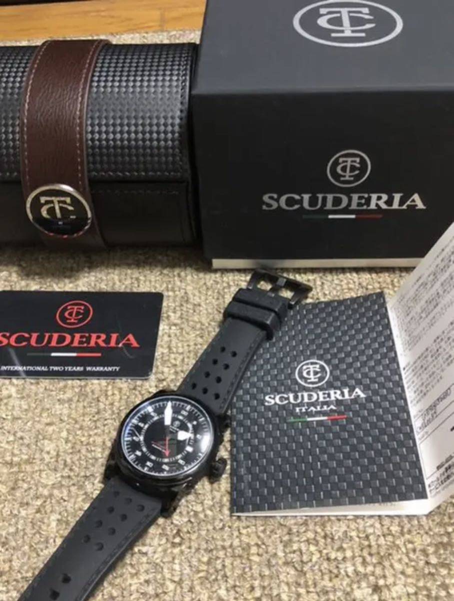 CT SCUDERIA 00319 Coda-corta CTスクーデリア シリコンベルト 自動巻 
