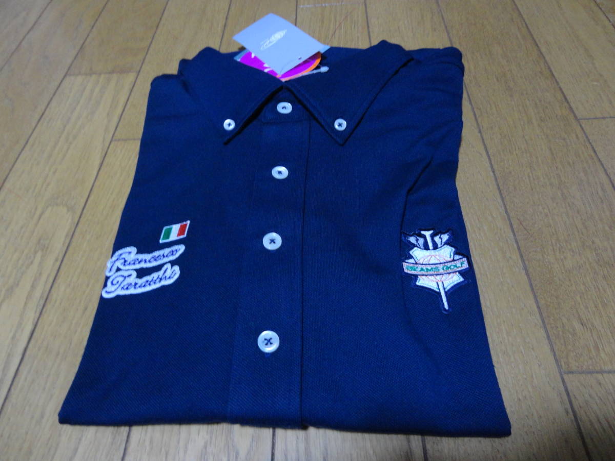 ★　ビームス　ゴルフ　半袖ポロ　＜ＸＬ＞　紺　★