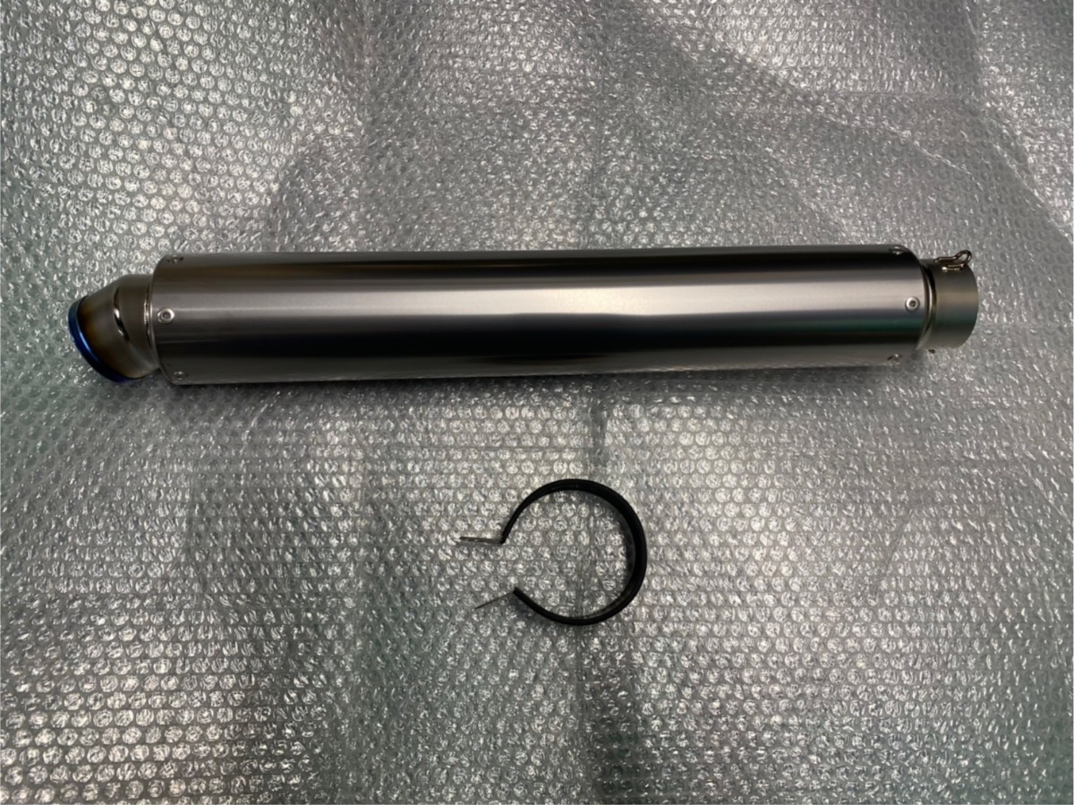定番人気，爆買い チタンサイレンサーロングアウトレット 外径約84パイ 出口60.5 全長約586 カバー長480 取付け内径約61 インナーパンチング内径約50.8(マフラー)｜売買されたオークション情報、yahooの商品情報を その他