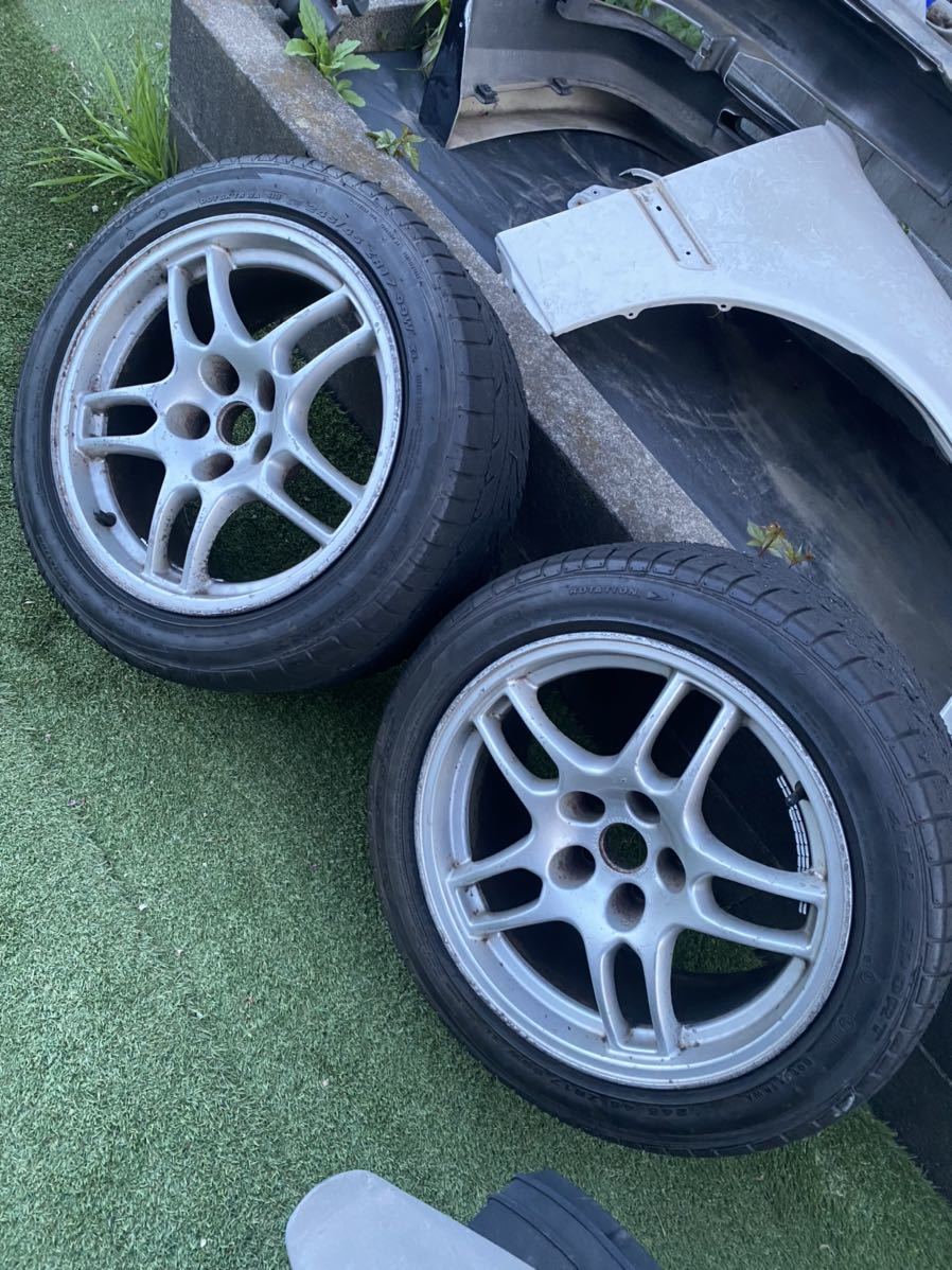 BCNR33 純正 ホイール 9J +30 2本 ドリケツ ドリフト スカイライン シルビア チェイサー マーク2 クレスタ