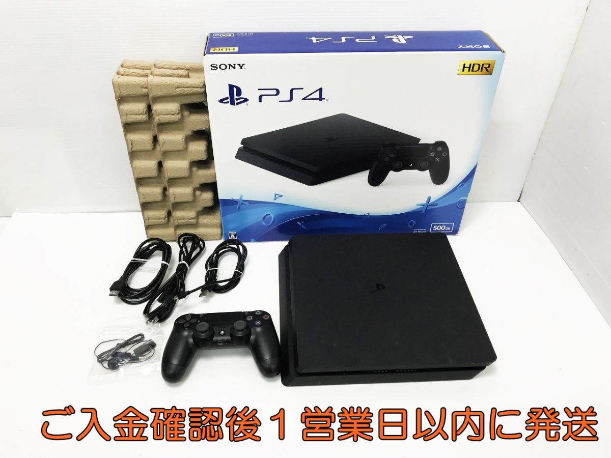 【1円】PS4 ジェット・ブラック 500GB (CUH-2200AB01) ゲーム機本体 初期化動作確認済み 1X0040-1162eh/G4