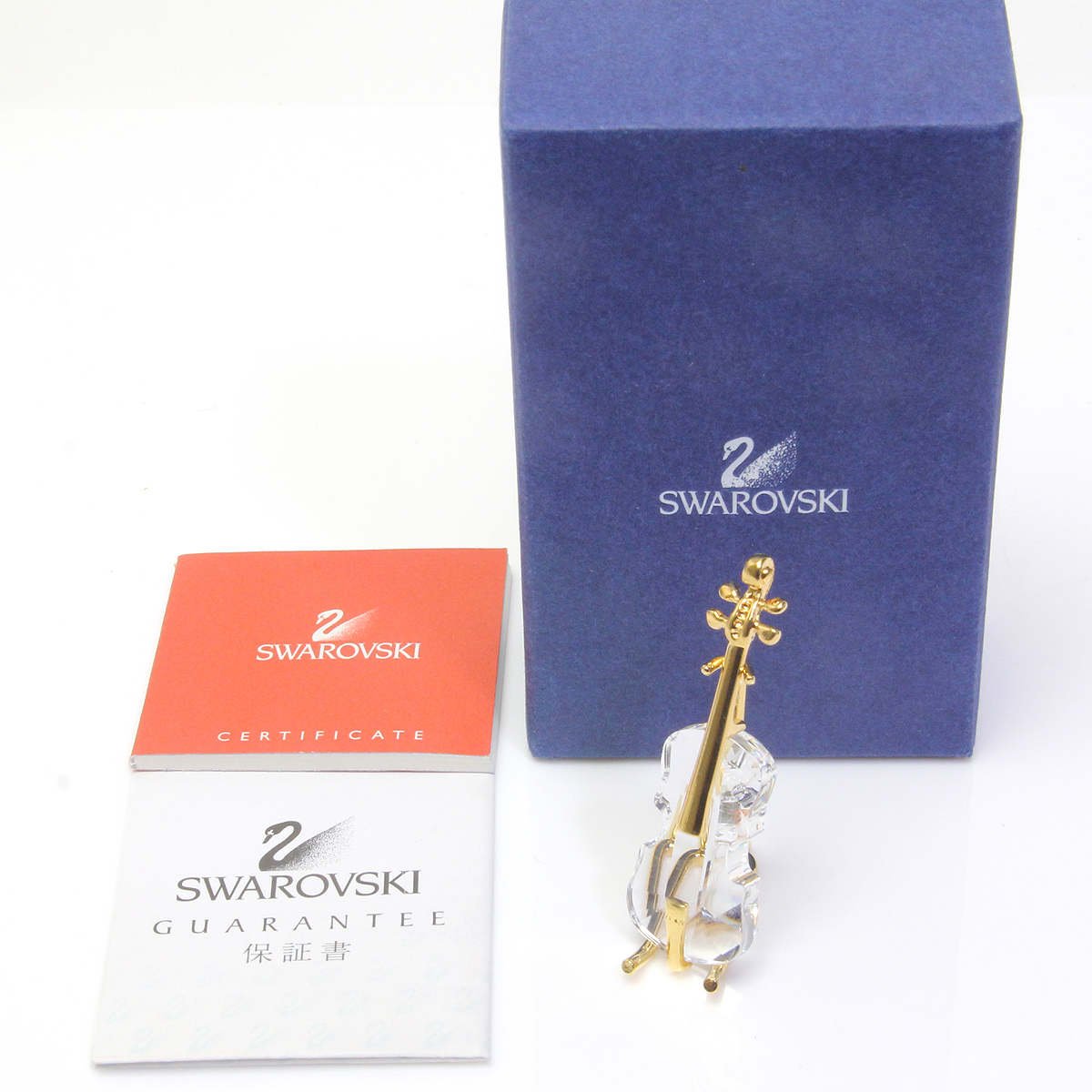 0 Swarovski スワロフスキー 置物 バイオリン Violin Figurine Crystal
