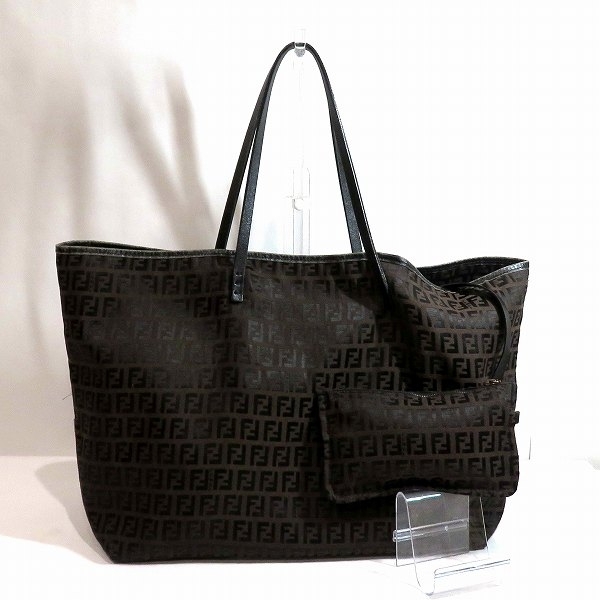 フェンディ ズッカ柄 ポーチ付き バッグ トートバッグ レディース☆0311
