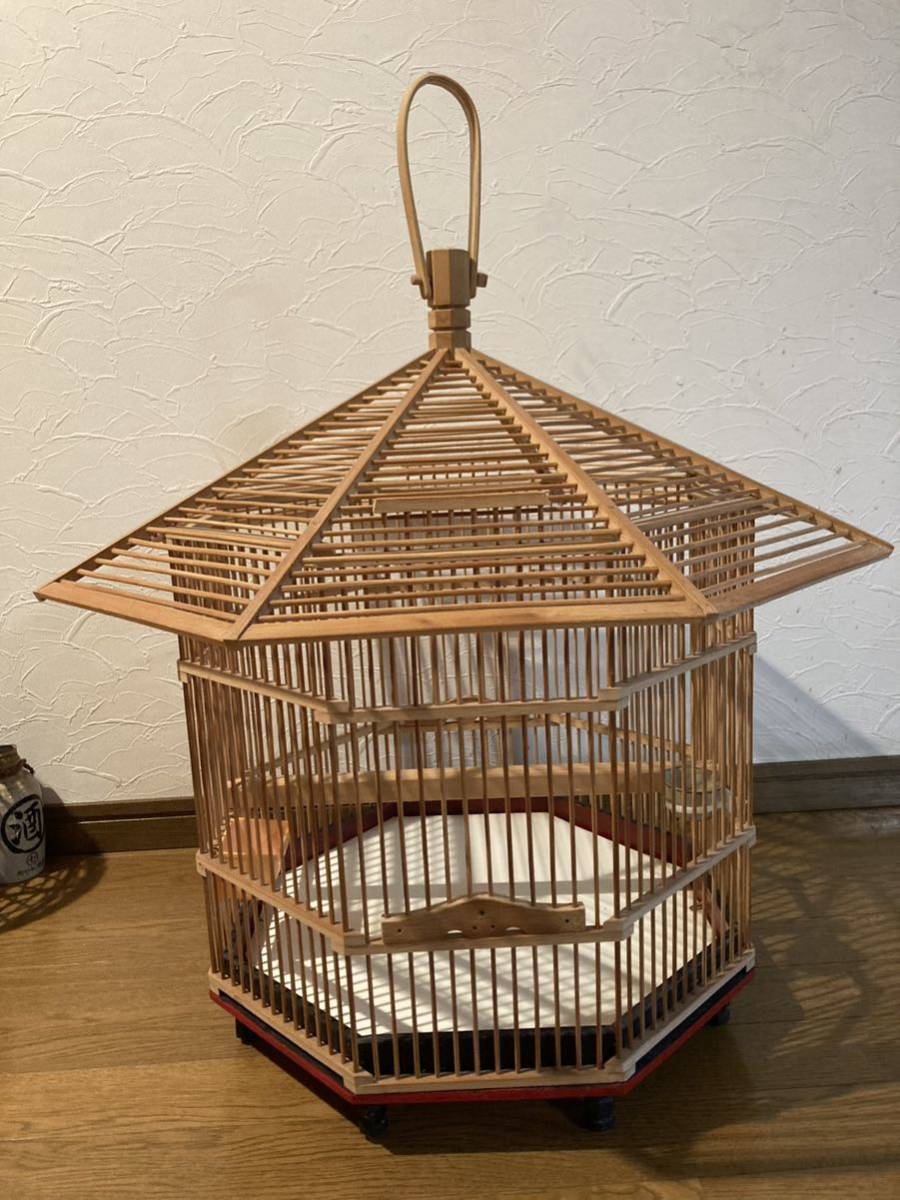 鳥かご 竹製 
