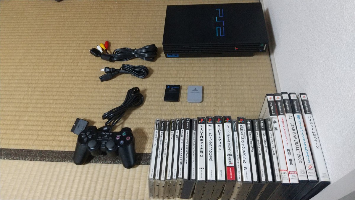 得価 SCPH-10000本体一式+ソフト20本+メモリーカード2個 ソフト20本説明書無し ダービースタリオン チョロQ 押忍番長 ファイナルファンタジー8 9(本体)｜売買されたオークション情報、yahooの商品情報 本体、アクセサリー