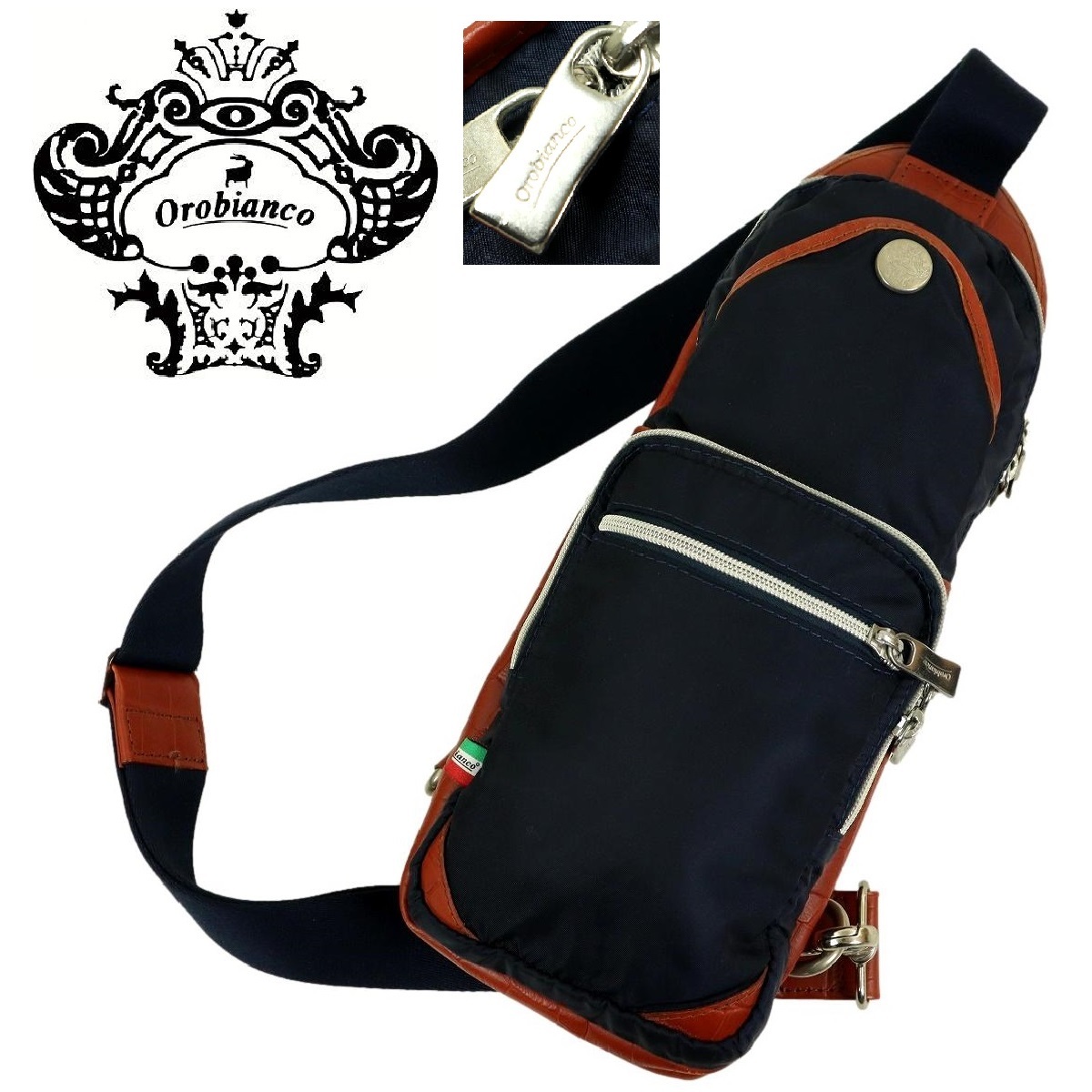 B1827】【極美品】Orobianco オロビアンコ ショルダーバッグ ボディ 
