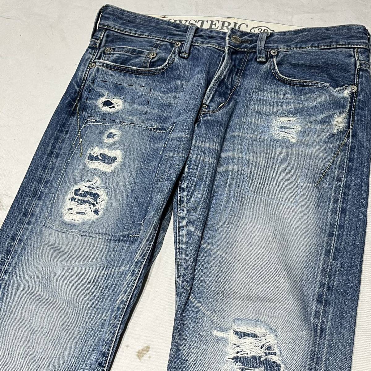 00s hysteric glamour グランジ デニム 赤耳 ヒステリックグラマー