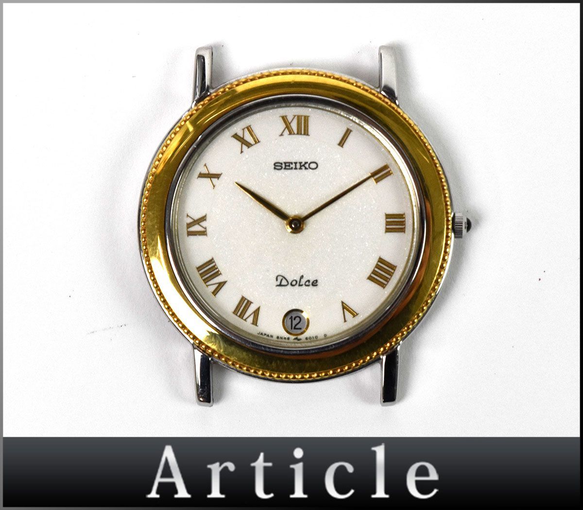 144455□美品 動作確認済 SEIKO セイコー ドルチェ 腕時計 クォーツ 2 