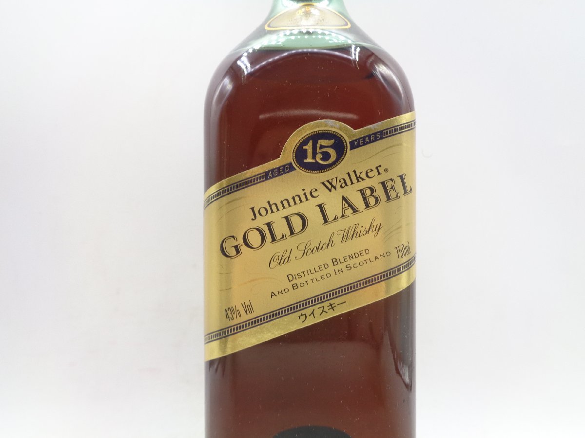 GY8-9 Johnnie Walker GOLD LABEL 15年 ジョニーウォーカー ゴールド