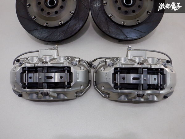 Audi アウディ TTSクーペ 8J brembo ブレンボ キャリパー 6POT Rdd ローター 社外メッシュホース 純正 ハブ ナックル フロント 左右 棚F1 TT Audi brembo ヴォッセ HF-2 V-1車