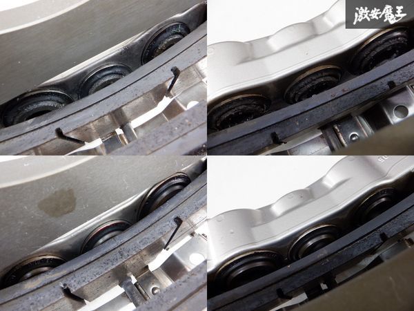 Audi アウディ TTSクーペ 8J brembo ブレンボ キャリパー 6POT Rdd ローター 社外メッシュホース 純正 ハブ ナックル フロント 左右 棚F1 TT Audi brembo ヴォッセ HF-2 V-1車