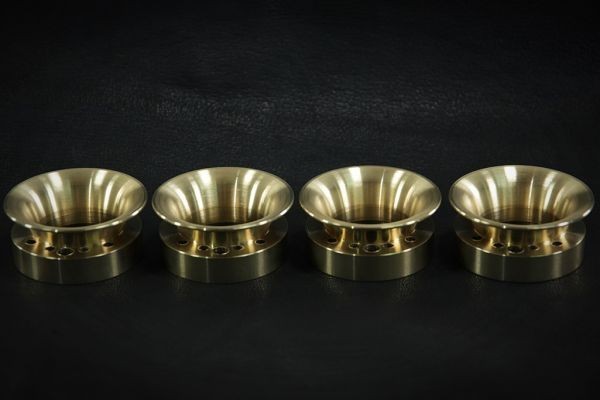 ☆長期保管品 CRキャブ 4個 真鍮製 スモールボディ ショートファンネル