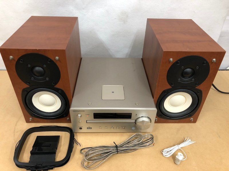 230309SK750055 KENWOOD ケンウッド コンパクトハイファイシステム CD プレイヤー R-K515 LS-K515 2017年製 音響