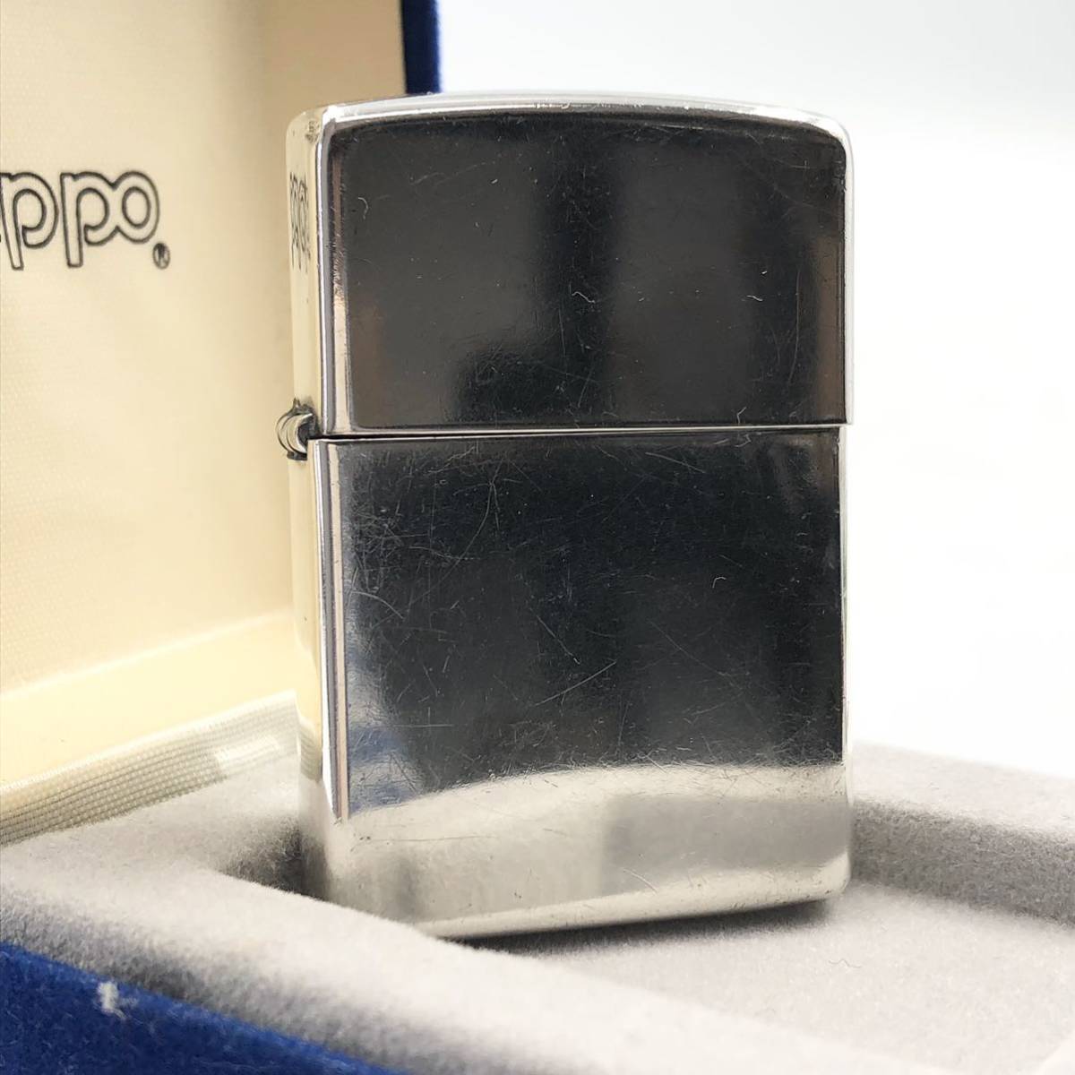 ビンテージ　スターリングシルバー　ブラシ　純銀製　ビンテージ　STERLING Sterling Silver Zippo Lighter High Vintage Design Slashes