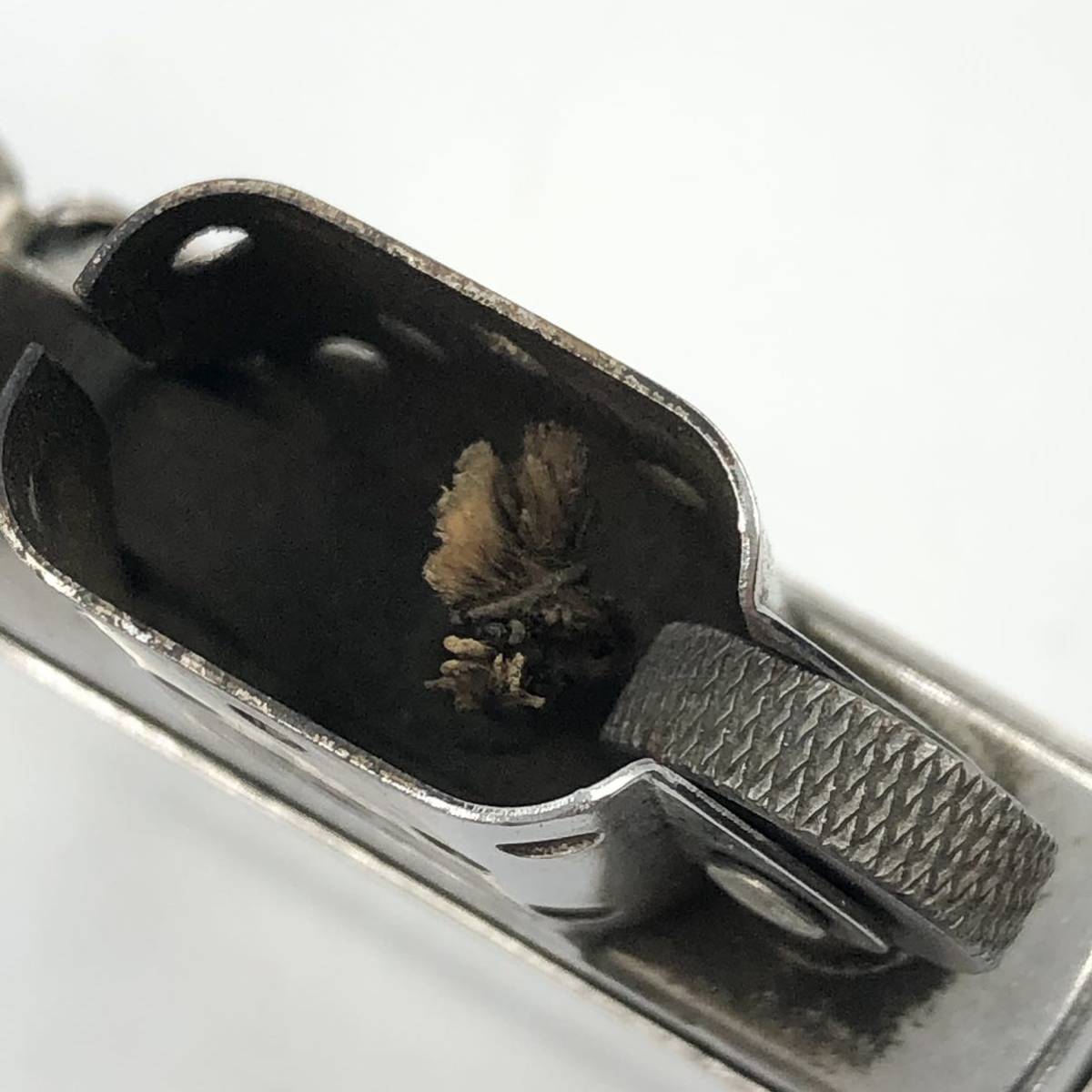 Sterling Silver Zippo Lighter High Vintage Design Slashes