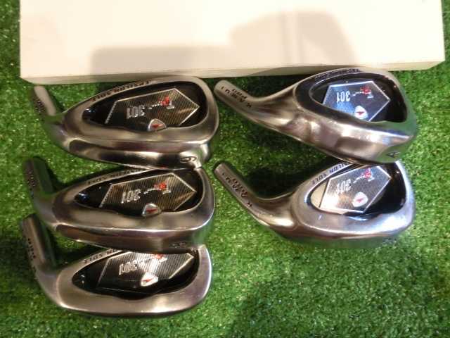 ★地クラブ　カムイプロ　KAMUIPRO　TP-301アイアンヘッド　7-AWの5個　　ランクC　打感操作性良く許容性も有るアイアンです 