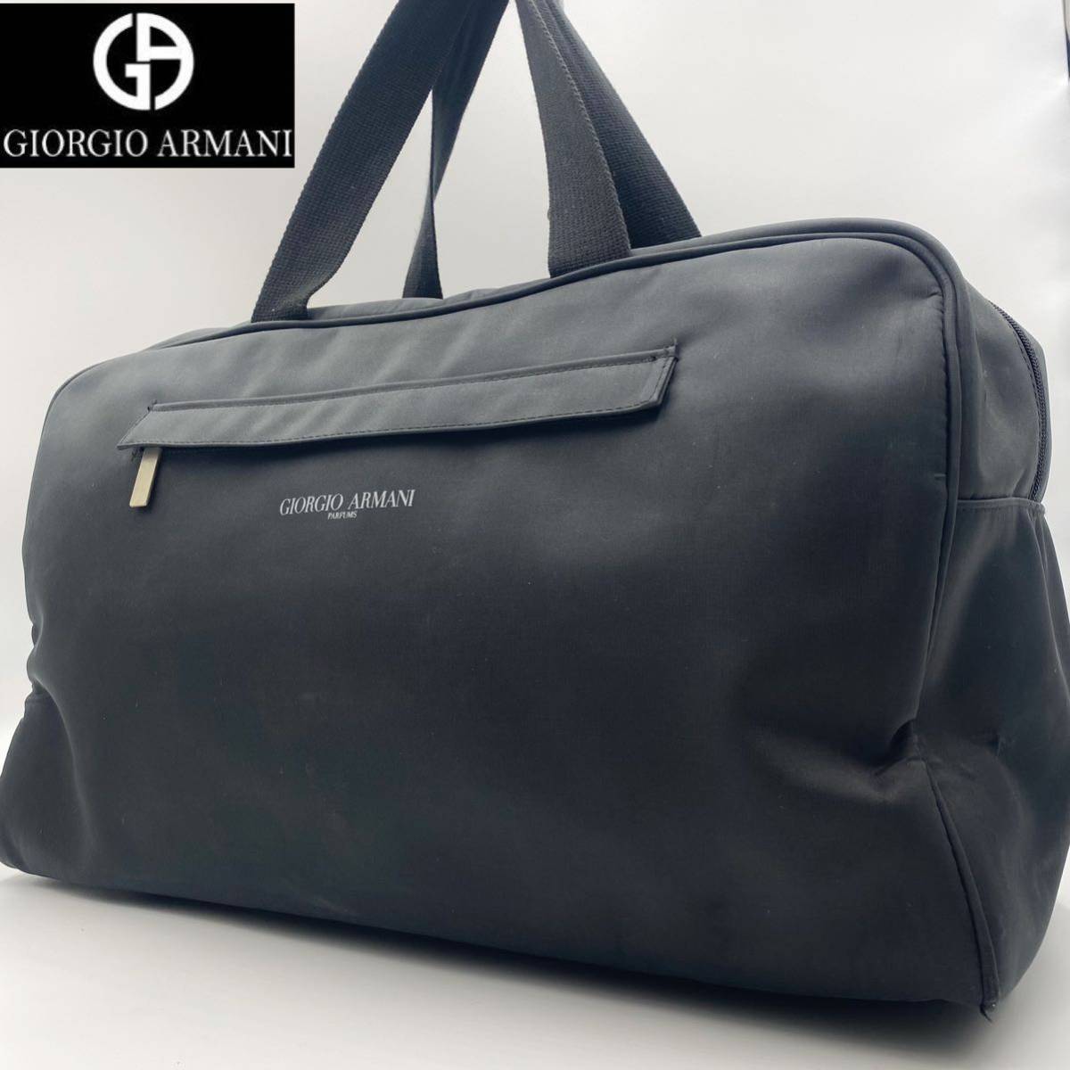 1円【幻の逸品】 ジョルジオ アルマーニ ARMANI ボストンバッグ ハンド