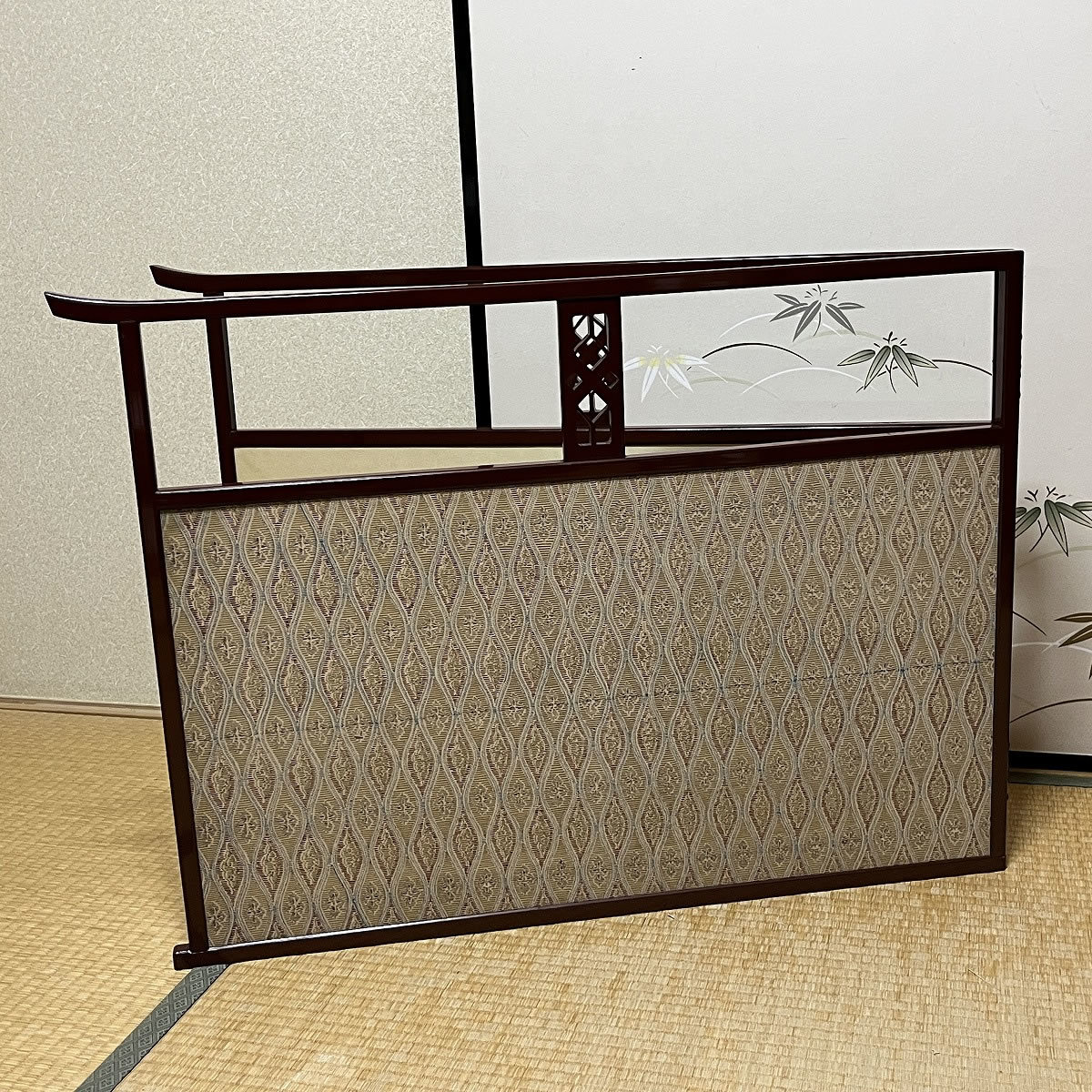 茶器⁄茶道具 風炉先屏風 風炉先 2尺4寸 片落し 雲鵬