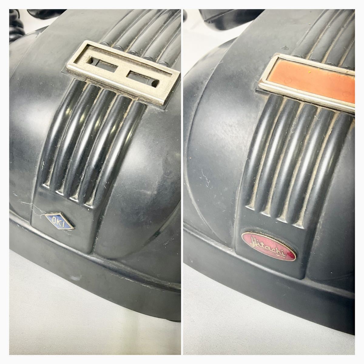 レトロ 黒電話 4号/M/磁石式/電話機/昭和/沖電機工業株式会社/日立 