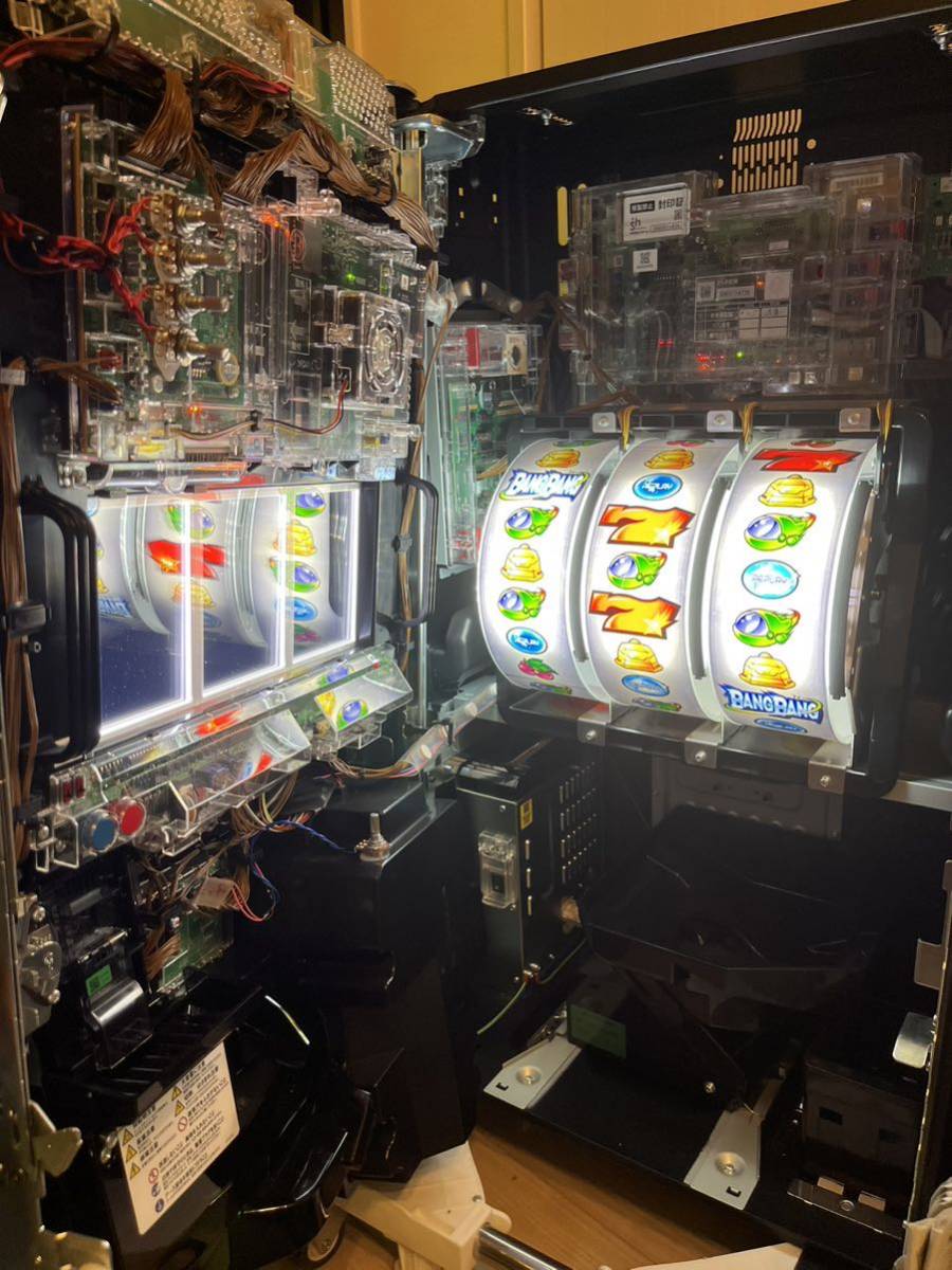 パチスロ実機】バンバンクロス(コイン不要機)美品