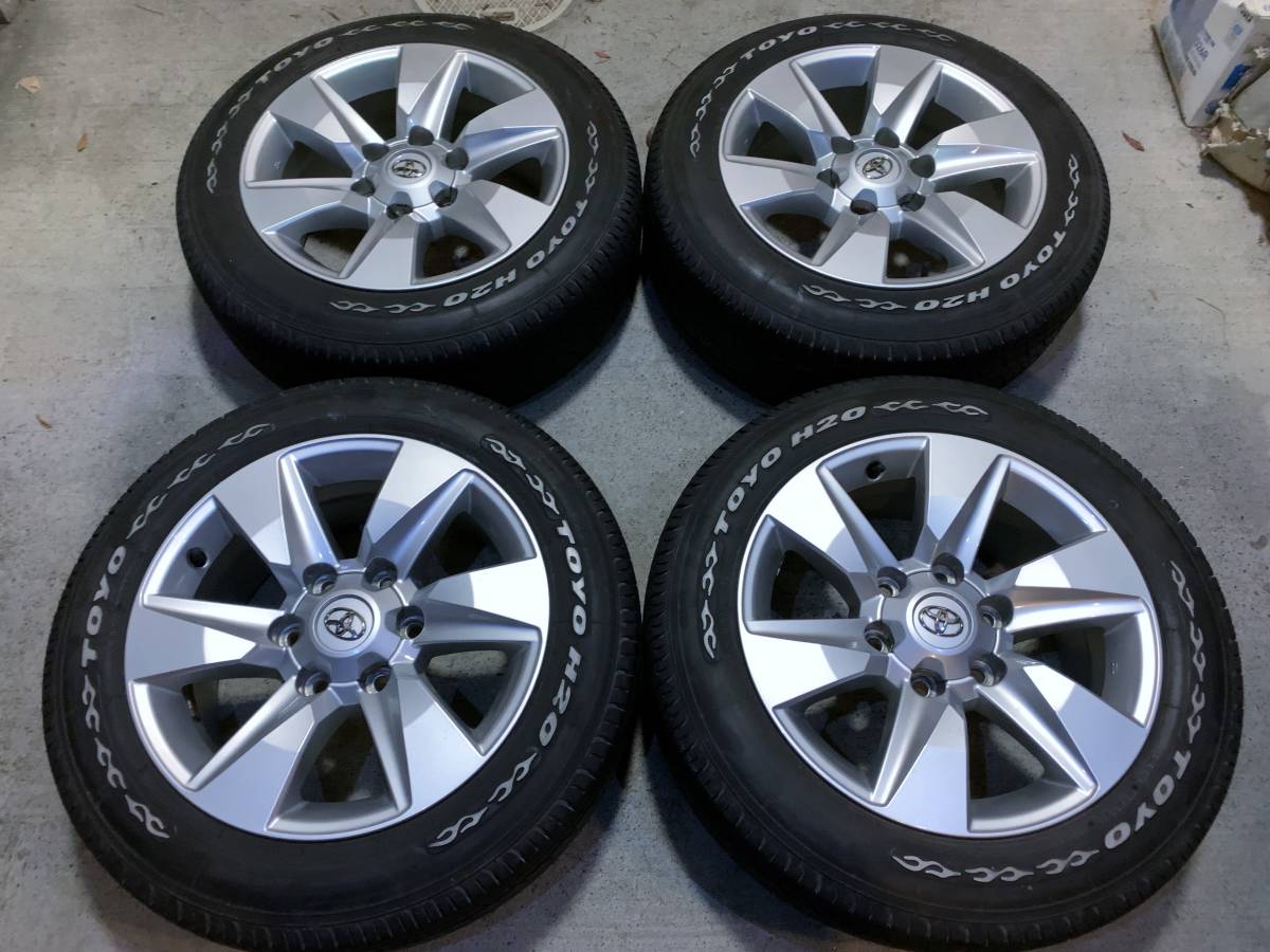 ☆ 200系 ハイエース プラド 150系 純正 ホイール ＆ TOYO H20 215 