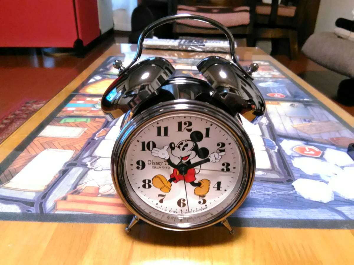 送料無料）Disney Time QUARTZ JAPAN ミッキーマウス 目覚まし時計