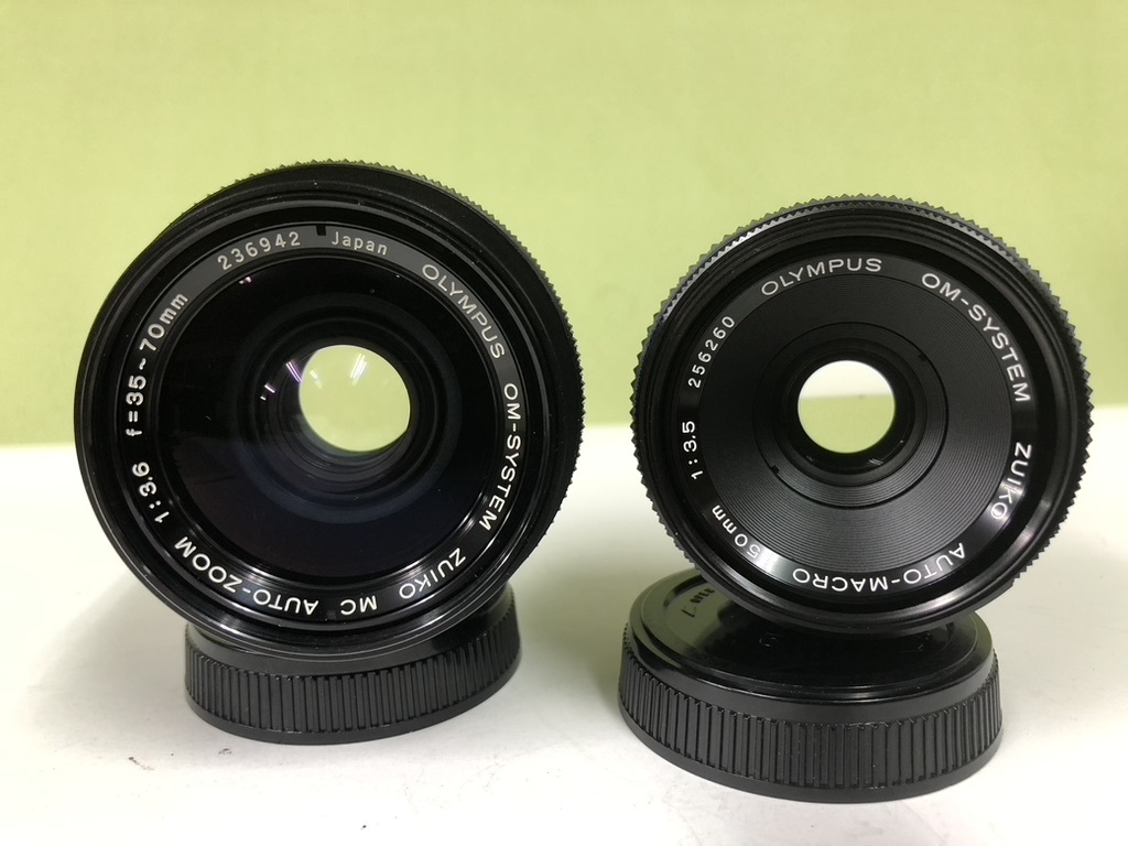 オリンパスOMシステム オートマクロ50mm F3.5とオートズーム35