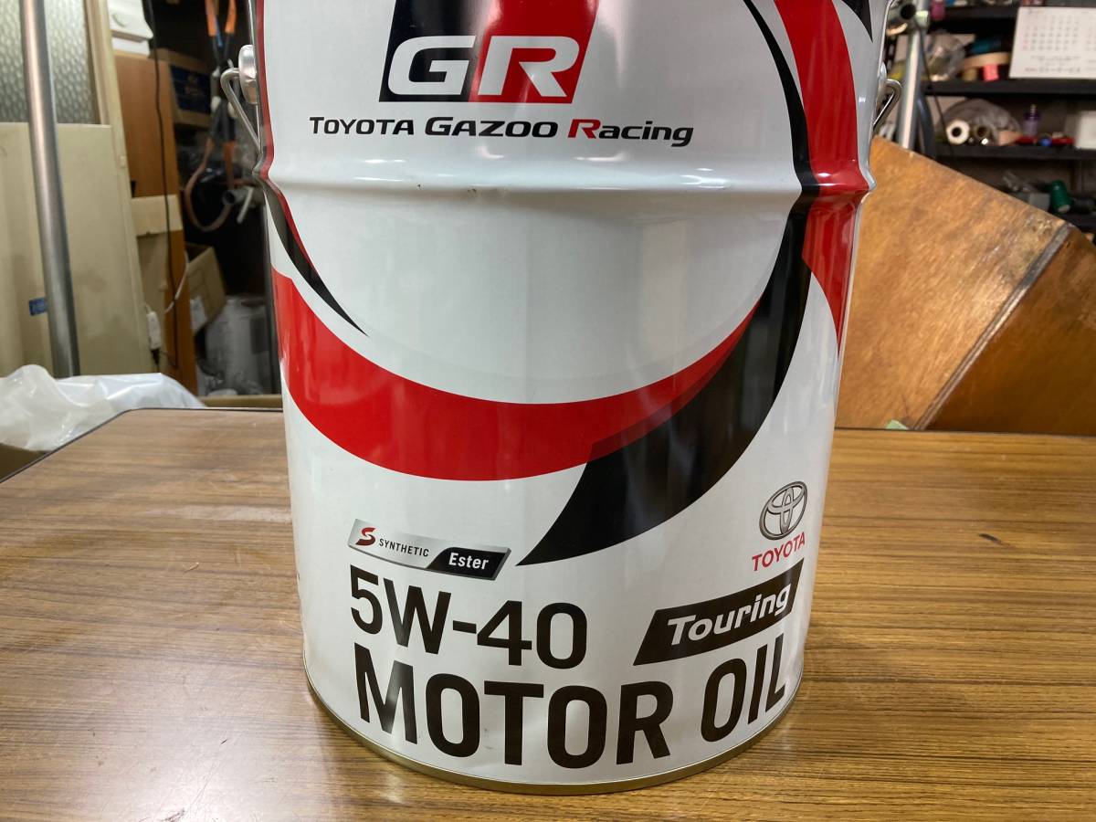 トヨタ純正GRモーターオイル 5W-40 20L ペール缶 GR Touring 20L