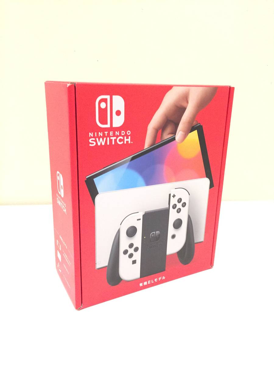 【未開封品】Nintendo switch 有機ELモデル 本体 Joy-Con(L)/(R) ホワイト HEG-S-KAAAA ※店舗印なし ニンテンドー スイッチ 任天堂