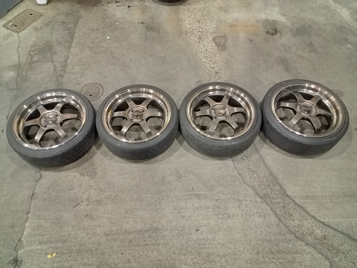 RAYS VOLKRACING TE37KCR 5.5j×16インチ +45 100-4H ブロンズ 165