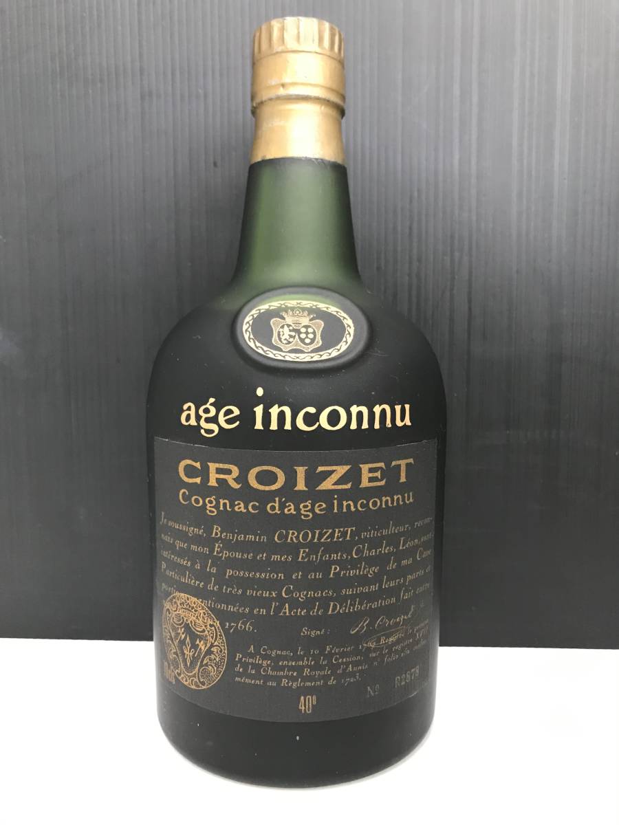 ★未開栓 古酒 CROIZET age inconnu クロアーゼ 700ml★ 未開栓】CROIZET age inconnu クロアーゼ アージュ アンコンニュ