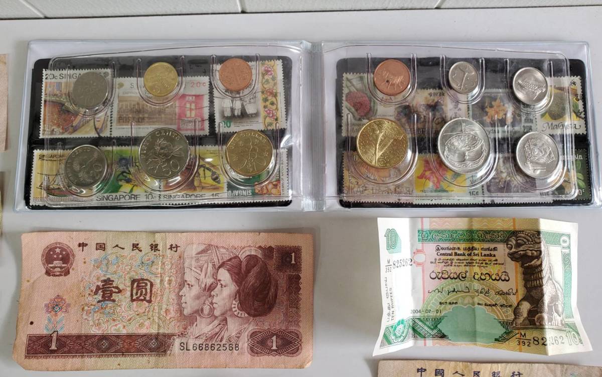 ☆ 海外硬貨 古銭 紙幣 まとめ売り 1416g ☆