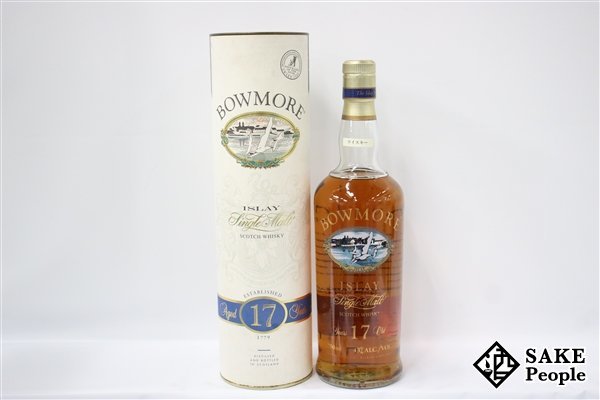 ◇注目! ボウモア 17年 シルクプリント シングルモルト 750ml 43％ 箱付き スコッチ