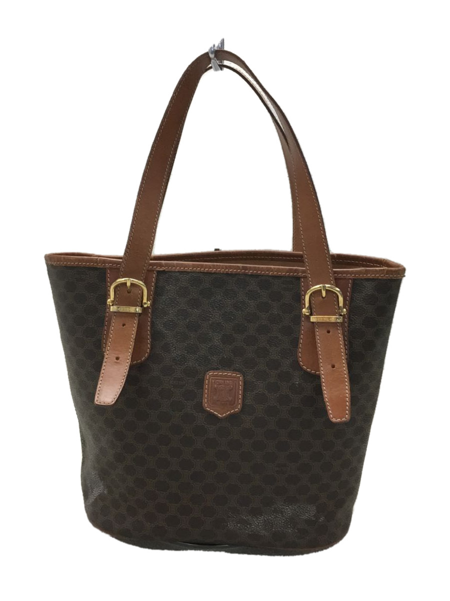 CELINE セリーヌハンドバッグマカダム柄トリオンフPVC レザー CELINE