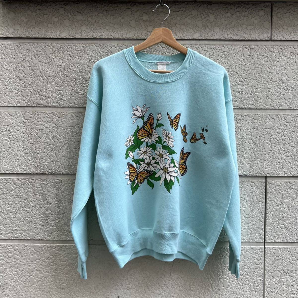 古着 90年代 USA製 90s プリントスウェットシャツ 長袖スウェット 