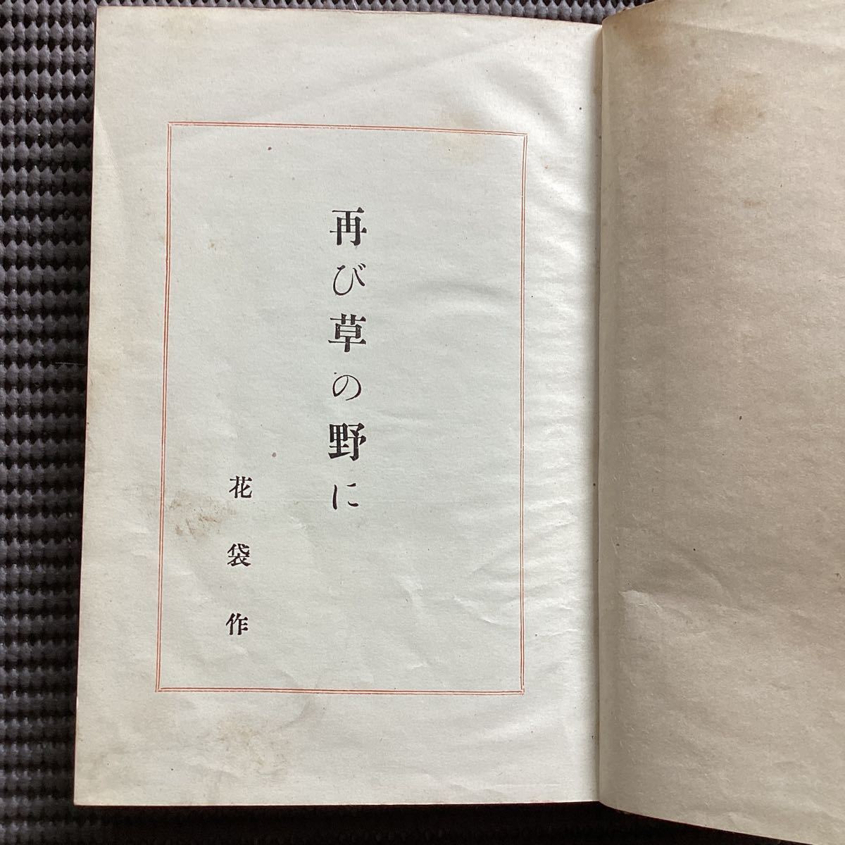 田山花袋の傑作小説【再び野乃草に】大正8☆島崎藤村国木田独歩柳田