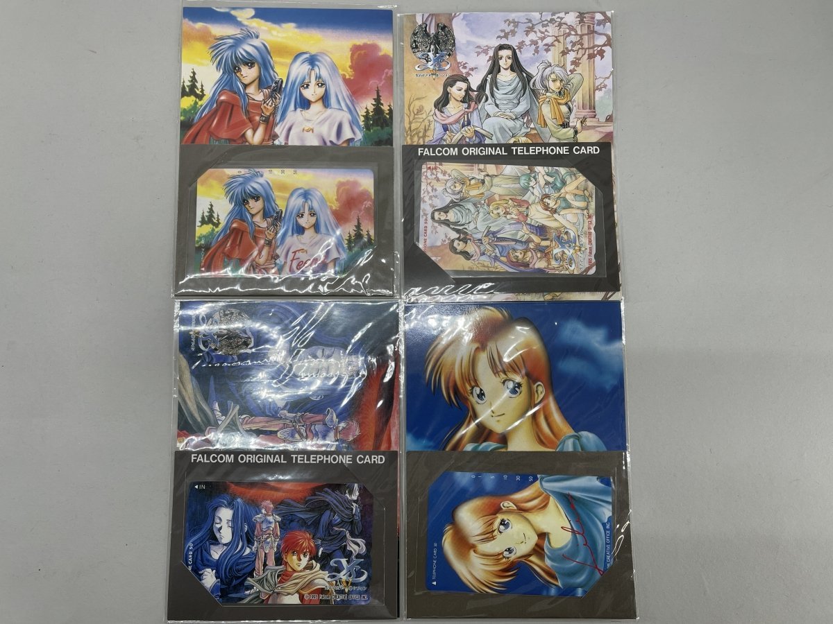未使用 テレホンカード 50度数 イース ys 4種 ポストカード入り 日本ファルコム 当時物[17655