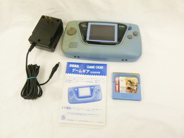 ◇◇通電不可◇ゲームギア本体+忍空 ACアダプター付属◇ジャンク品 