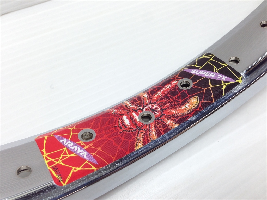 bmx araya super 7x rim 32h アラヤ リム 未使用 2本 bmx araya super