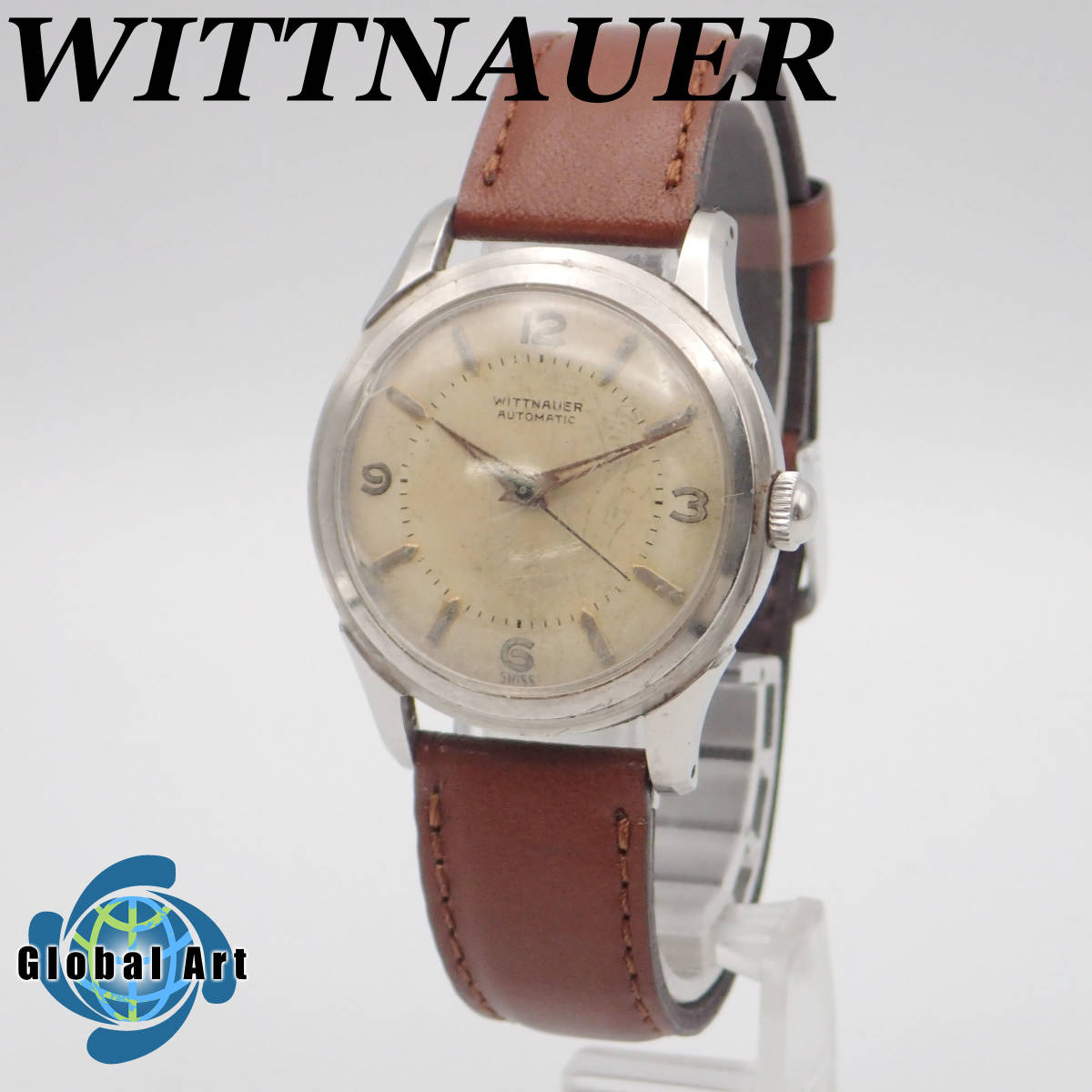 WITTNAUER 自動巻き 腕時計 ゴールドメンズ ウィットナー アンティーク 