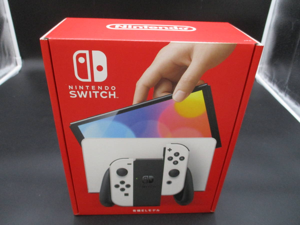 kt0417/03/25　未使用　Nintendo Switch(有機ELモデル) Joy-Con(L)/(R) ホワイト