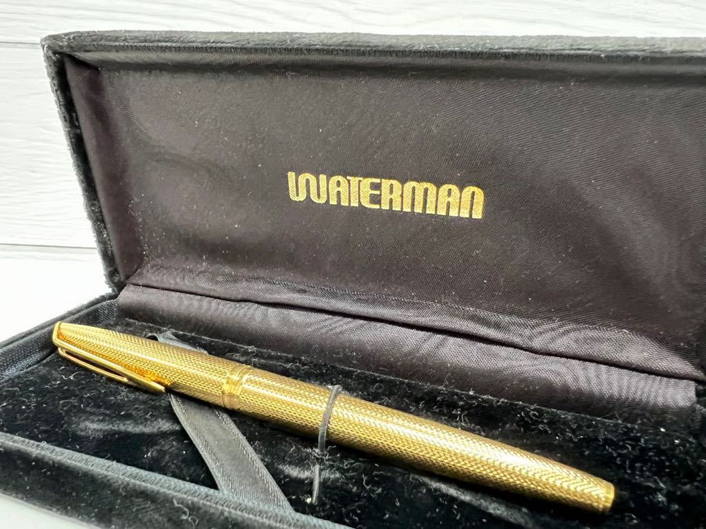 ○ 【ケース付き】WATERMAN ウォーターマン C/F PLAQUE OR G 18K 750